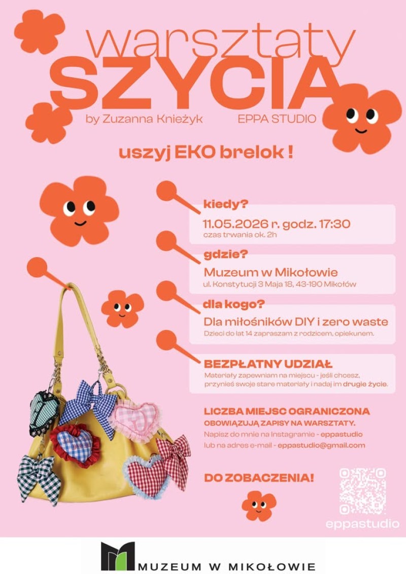 WARSZTATY SZYCIA - USZYJ EKO BRELOK